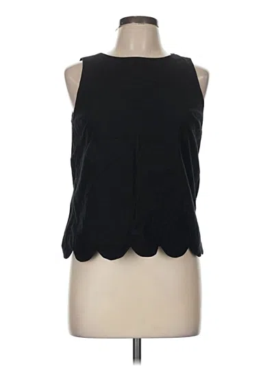 Pre-owned Vineyard Vines Sleeveless Top Black Halter Neckline Tops