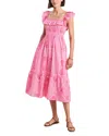 Vineyard Vines Smocked Ruffle Dress In H Cora