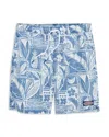 Vineyard Vines Solid Island 6 Swim Trunks In Blue