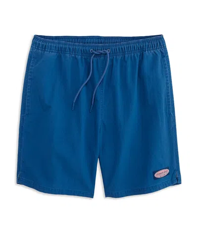 Vineyard Vines Solid Island 6 Swim Trunks In Silver