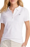 Vineyard Vines Solid Piqué Polo In White