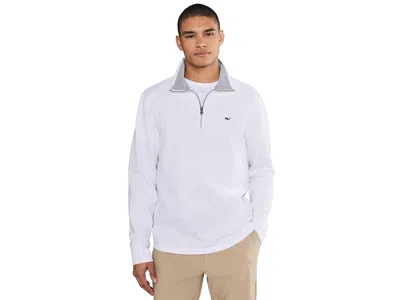 Vineyard Vines Solid Saltwater Quarter-zip In White