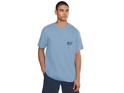 Vineyard Vines Sport Fisher Palm Whale Short Sleeve T-shirts In Blue
