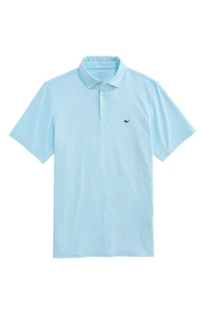 Vineyard Vines St. Jean Stripe Sankaty Performance Polo In Blue