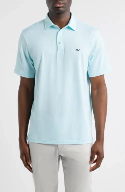 Vineyard Vines St. Jean Stripe Sankaty Performance Polo In H676 White