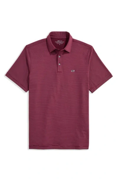 Vineyard Vines St. Jean Stripe Sankaty Performance Polo In L698 Coast