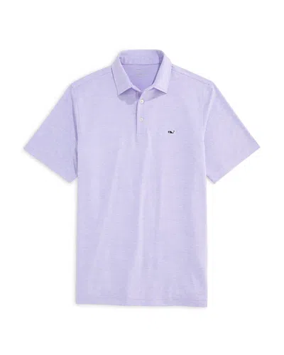 Vineyard Vines St. Jean Stripe Sankaty Regular Fit Polo Shirt In Purple