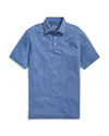 Vineyard Vines St. Jean Striped Polo Shirt In Blue Depth Tejeda