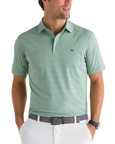Vineyard Vines St. Jean Stripe Sankaty Regular Fit Polo Shirt In Green