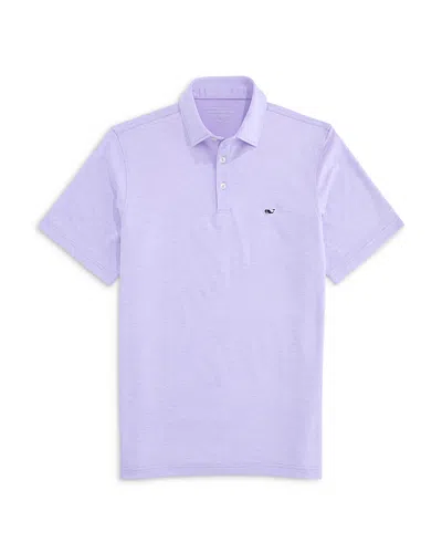 Vineyard Vines St. Jean Stripe Sankaty Regular Fit Polo Shirt In Purple