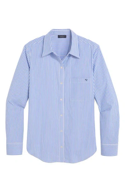Vineyard Vines Stretch Cotton Button-up Shirt In Feeder - Hull Blue