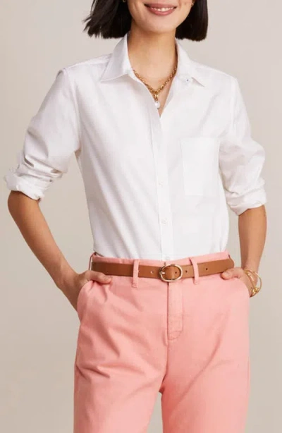 Vineyard Vines Stretch Cotton Button-up Shirt In White Cap