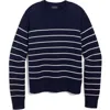 Vineyard Vines Stripe Cotton Roll Neck Sweater In Multi