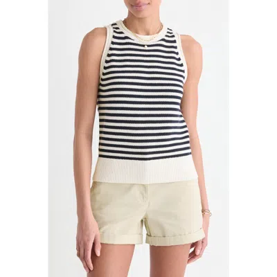 Vineyard Vines Stripe Sweater Tank In Multi