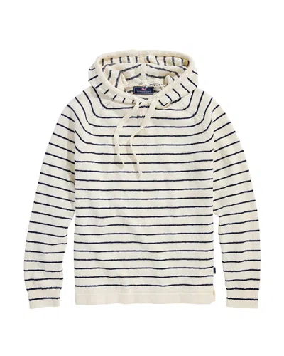 Vineyard Vines Striped Beach Hoodie In Neutral