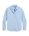 Vineyard Vines Striped Button Down Shirt In Sunset Stripe Blue