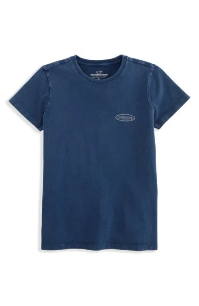 Vineyard Vines Surf Logo Cotton Graphic T-shirt In Blue