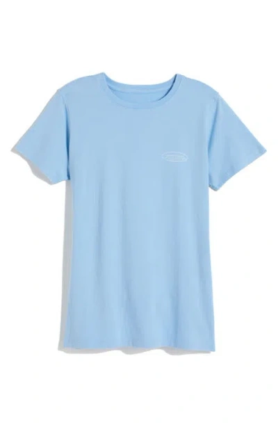 Vineyard Vines Surf Logo Cotton Graphic T-shirt In Jake Blue