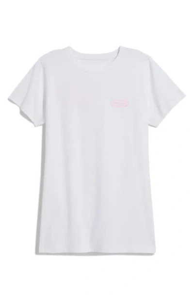 Vineyard Vines Surf Logo Cotton Graphic T-shirt In White Cap