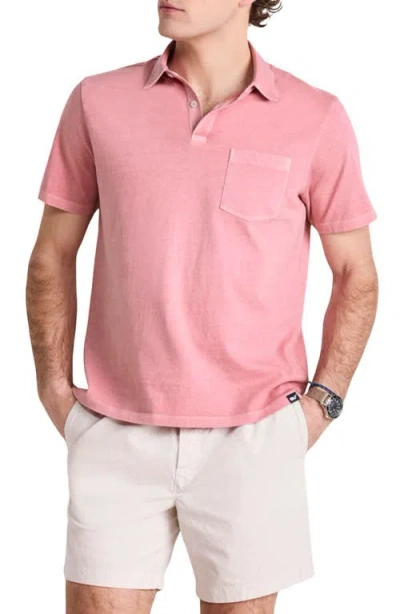 Vineyard Vines Surf Pima Cotton Polo In Red