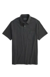 Vineyard Vines Surf Pima Cotton Polo In Black