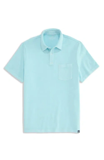 Vineyard Vines Surf Pima Cotton Polo In Blue