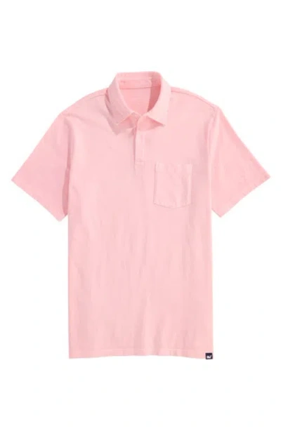 Vineyard Vines Surf Pima Cotton Polo In Flamingo