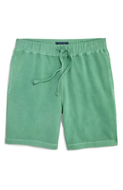 Vineyard Vines Surfboard Cotton French Terry Drawstring Shorts In Starboard Green