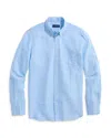 Vineyard Vines Surfside Regular Fit Button Down Linen Shirt In Jake Blue