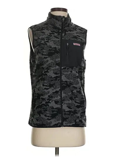 Pre-owned Vineyard Vines Sweater Vest In Black