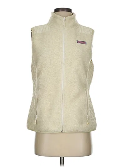 Pre-owned Vineyard Vines Sweater Vest In Ivory