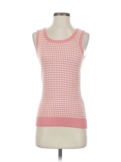 Pre-owned Vineyard Vines Sweater Vest In Pink
