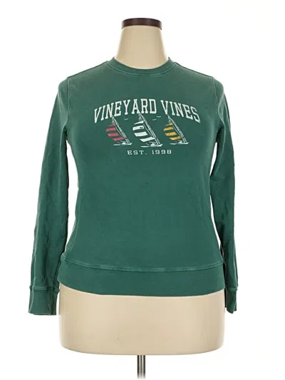 Pre-owned Vineyard Vines Sweatshirt In Green