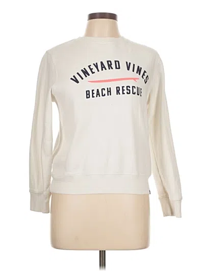 Pre-owned Vineyard Vines Sweatshirt In White