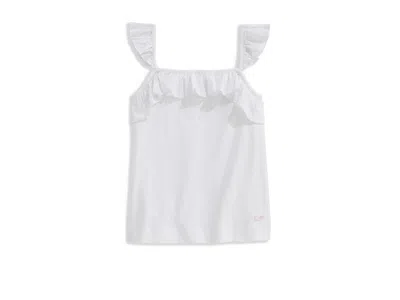 Vineyard Vines Tank Top (toddler/little Kid/big Kid) Girl's T Shirt White Cap : 3t, Cotton