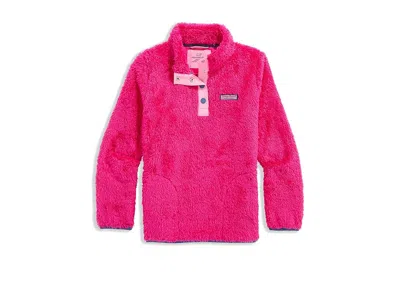 Vineyard Vines Teddy Snap Placket Pull-over (toddler/little Kid/big Kid) Girl's Sweatshirt Charm Pink : Md (10-12 B