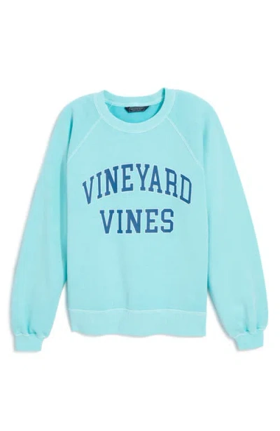 Vineyard Vines Terry Crewneck Cotton Sweatshirt In Blue