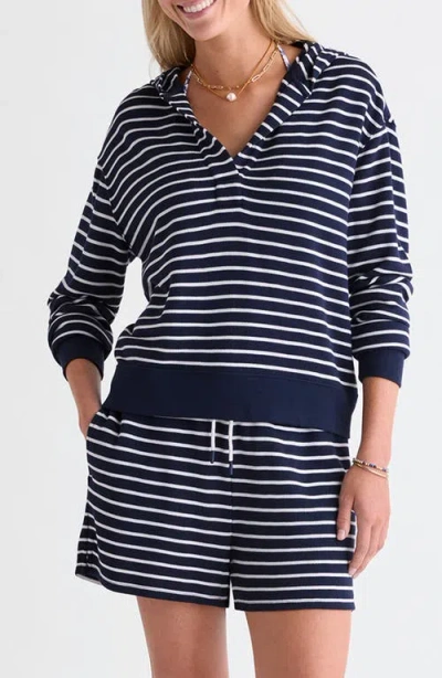 Vineyard Vines Terry Hoodie In Blue