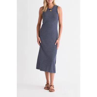Vineyard Vines Terry Midi Dress In Blue