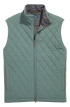 Vineyard Vines The Dorset Water Repellent Quilted Vest In Gray