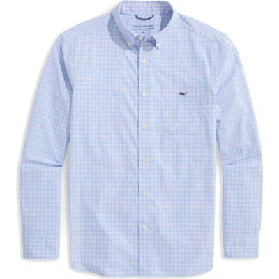 Vineyard Vines Topsail Classic Fit Gingham Button-down Performance Shirt In Summer Mauve