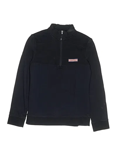 Pre-owned Vineyard Vines Kids' Track Jacket In Black