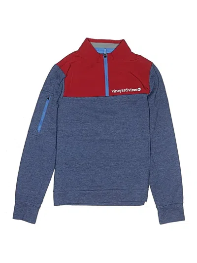 Pre-owned Vineyard Vines Kids' Track Jacket In Blue