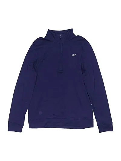 Pre-owned Vineyard Vines Kids' Track Jacket In Blue