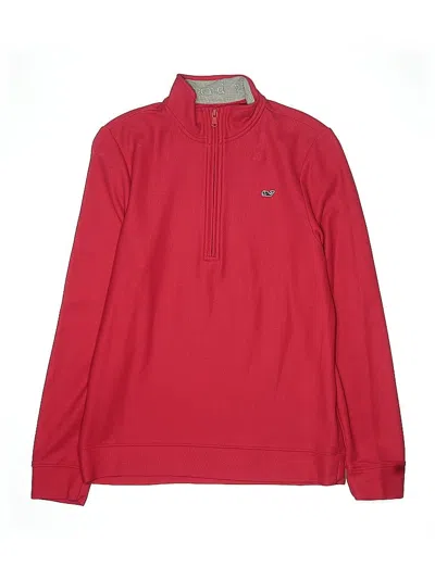 Pre-owned Vineyard Vines Kids' Track Jacket In Red