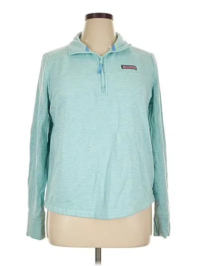 Pre-owned Vineyard Vines Track Jacket In Teal
