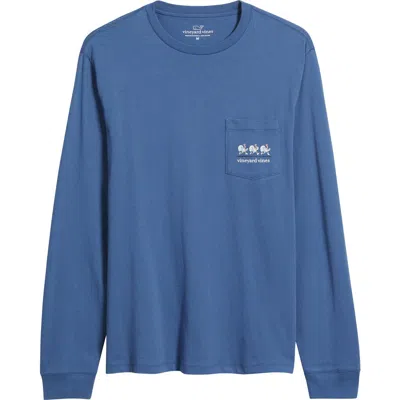 Vineyard Vines Turkey Trot Cotton Graphic T-shirt In Blue