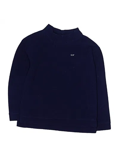 Pre-owned Vineyard Vines Kids' Turtleneck Sweater In Blue