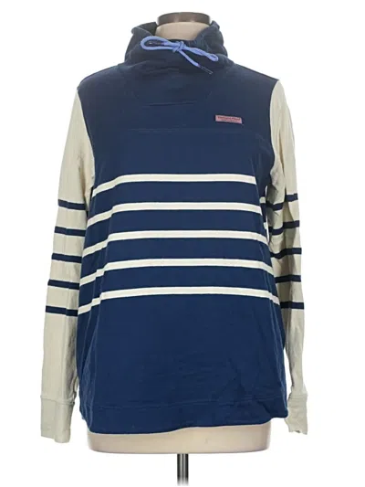 Pre-owned Vineyard Vines Turtleneck Sweater In Blue