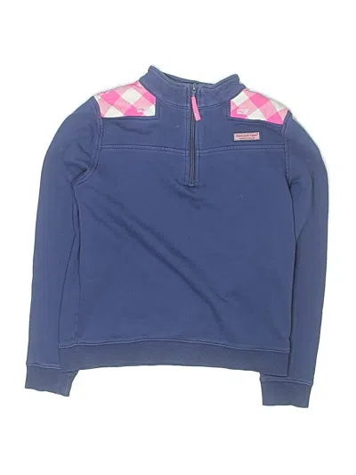 Pre-owned Vineyard Vines Kids' Turtleneck Sweater In Blue